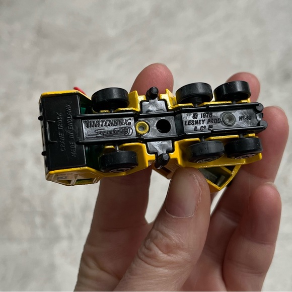 🎈2/$30 - Vtg MATCHBOX Superfast No. 49 CRANE TRUCK. ©️1976. - Picture 3 of 5